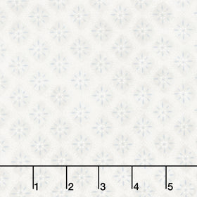 Patchwork Blue - Tiles Tan Yardage