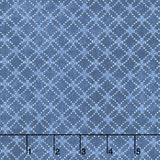 Patchwork Blue - Diamonds Blue Yardage