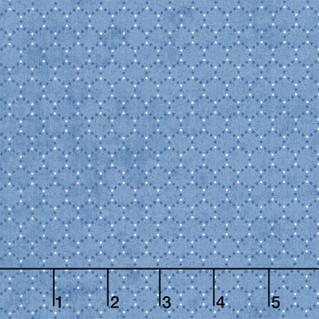 Patchwork Blue - Geometric Blue Yardage