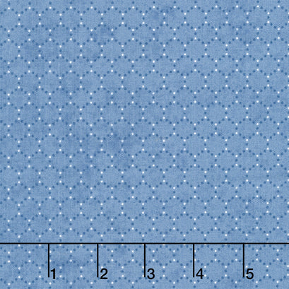 Patchwork Blue - Geometric Blue Yardage