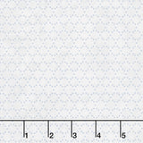 Patchwork Blue - Geometric Cream Yardage