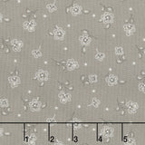 Daybreak - Tossed Flower Taupe Yardage