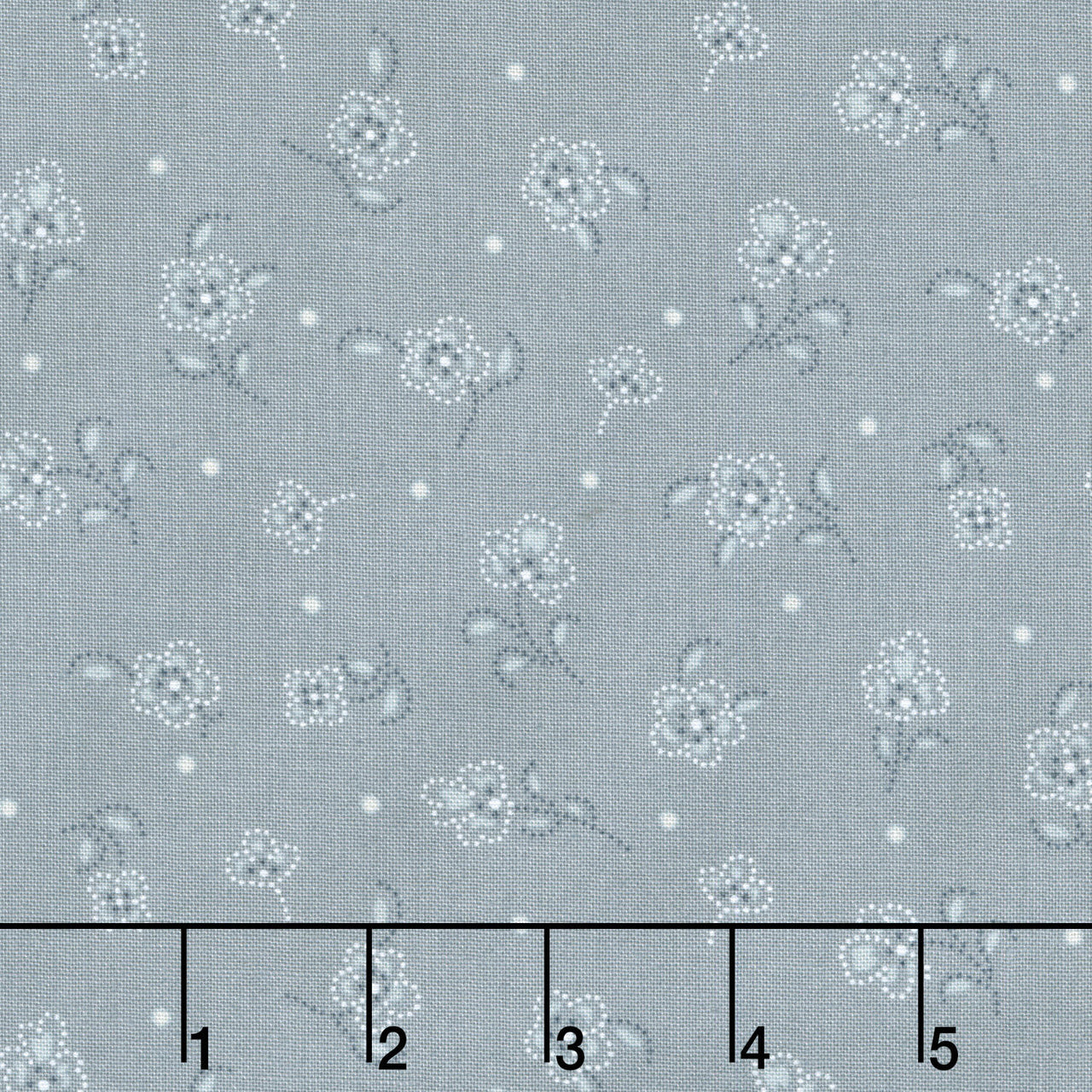 Daybreak - Tossed Flower Blue Yardage