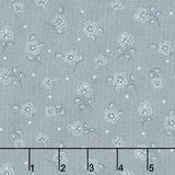 Daybreak - Tossed Flower Blue Yardage
