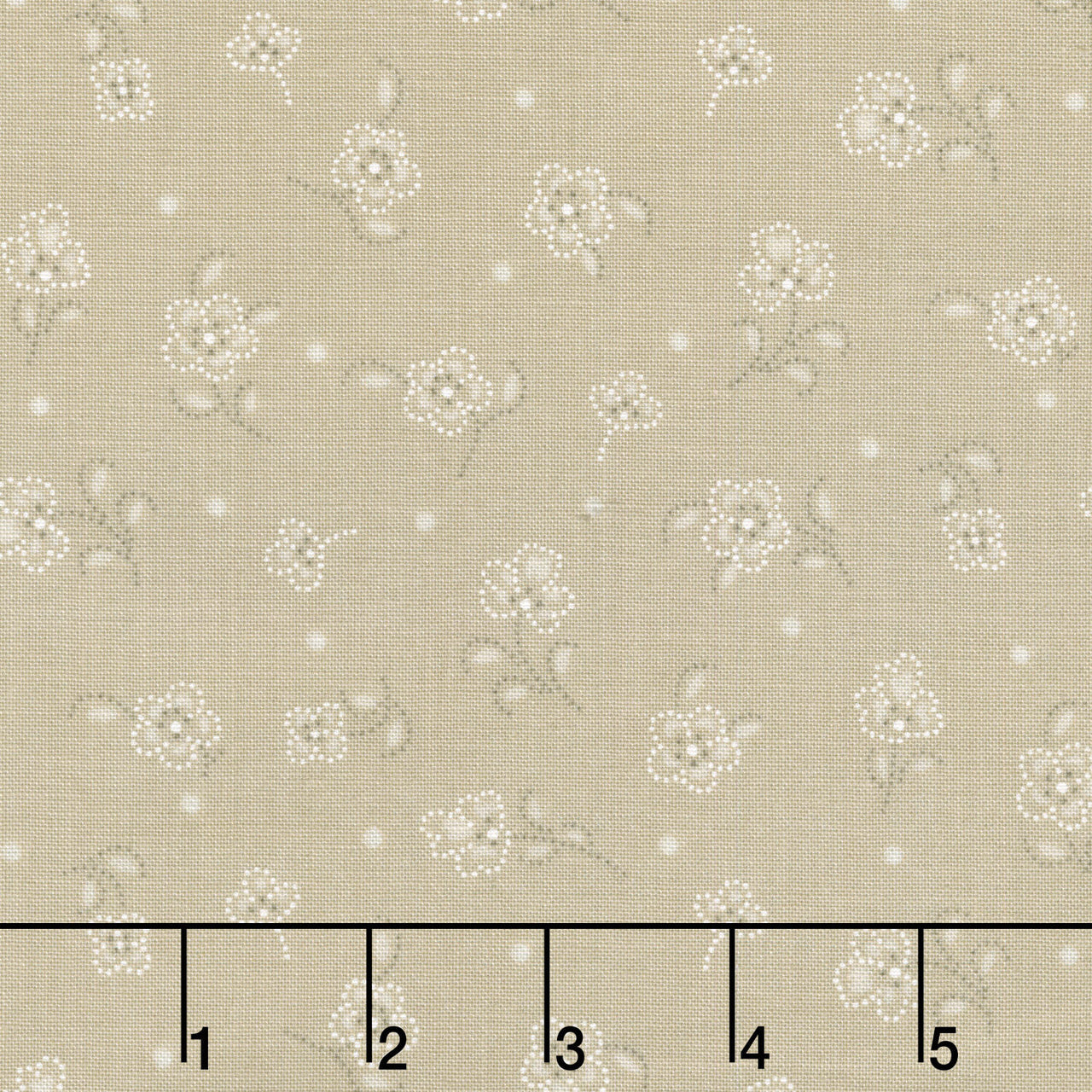 Daybreak - Tossed Flower Cream Yardage