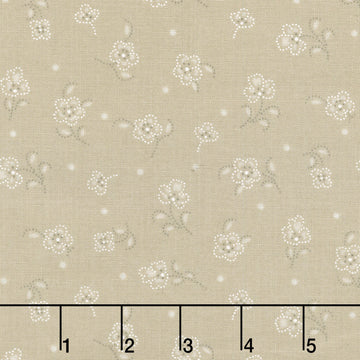 Daybreak - Tossed Flower Cream Yardage