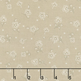 Daybreak - Tossed Flower Cream Yardage