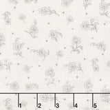 Daybreak - Tossed Flower White Yardage