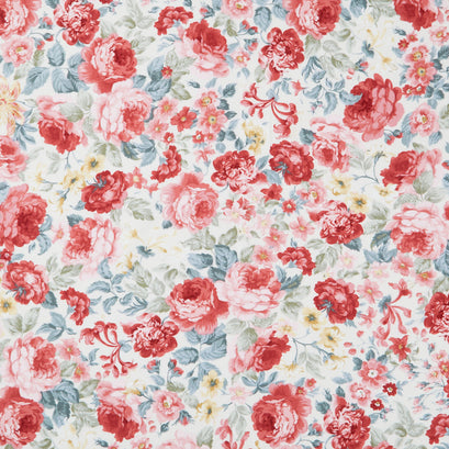 La Fleur Flannel - Focal Floral Cream Yardage