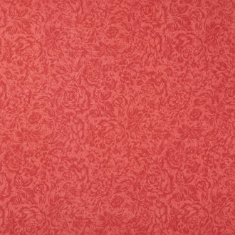 La Fleur Flannel - Tonal Floral Red Yardage