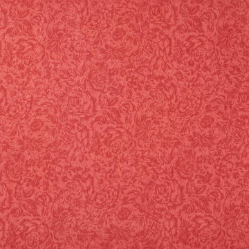 La Fleur Flannel - Tonal Floral Red Yardage