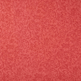La Fleur Flannel - Tonal Floral Red Yardage