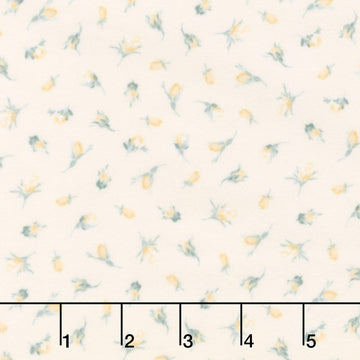 La Fleur Flannel - Buds Yellow Yardage