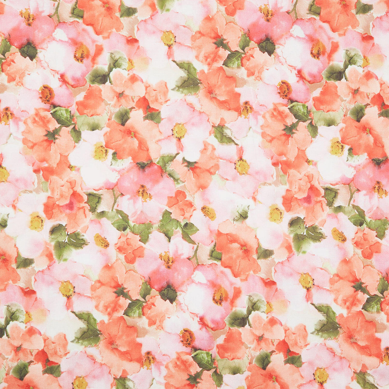 Flower Wash Quilt Backs - Peach Pink 108" Wide Backing