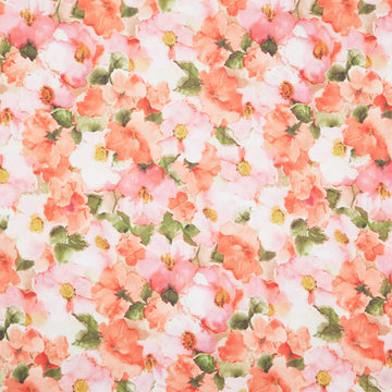 Flower Wash Quilt Backs - Peach Pink 108" Wide Backing