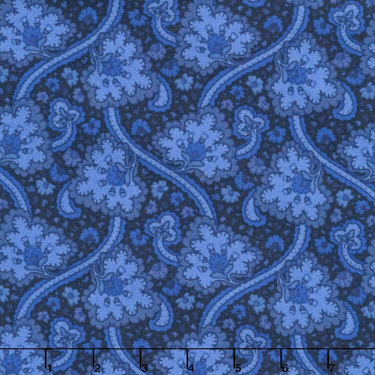Blue Belle - Paisley Navy Yardage