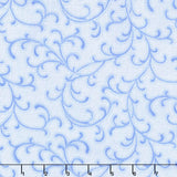 Blue Belle - Scroll Blue Yardage