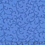 Blue Belle - Scroll Navy Yardage