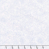 Blue Belle - Trailing Leaf White Yardage