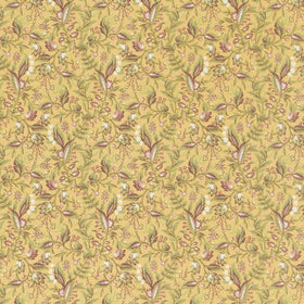 French Market - Leaves Yellow Yardage
