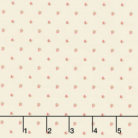 French Market - Flower Dot Cream Yardage