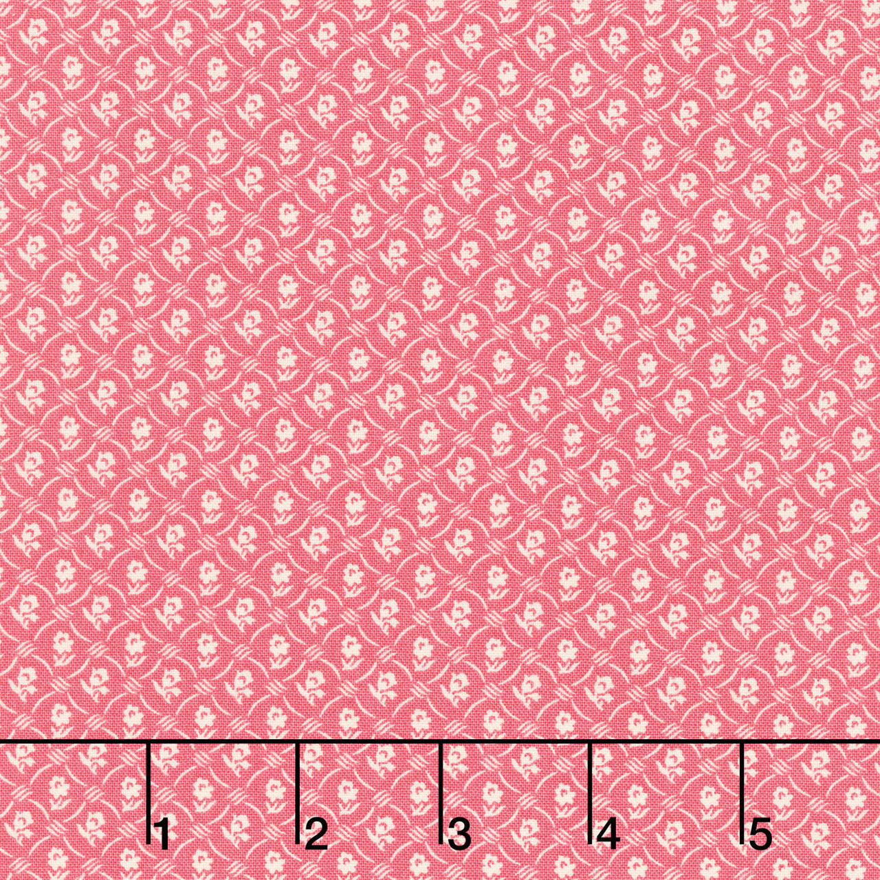 French Market - Geo Flower Pink Yardage