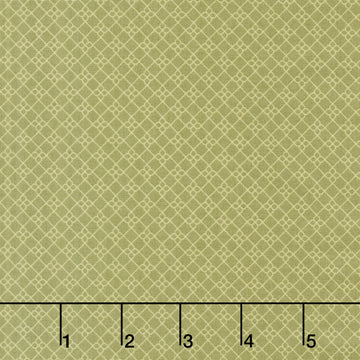 French Market - Geo Pattern Green Yardage