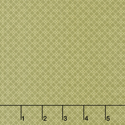 French Market - Geo Pattern Green Yardage