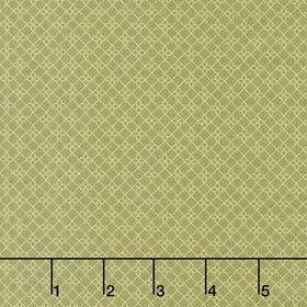 French Market - Geo Pattern Green Yardage