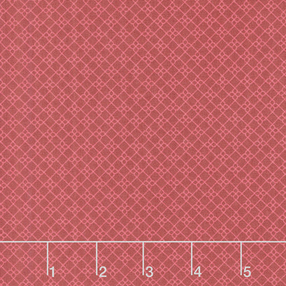 French Market - Geo Pattern Red Yardage