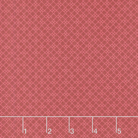 French Market - Geo Pattern Red Yardage