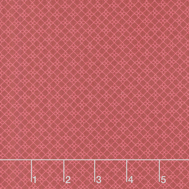 French Market - Geo Pattern Red Yardage