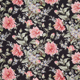 Marlowe - Main Floral Black Yardage