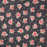 Marlowe - Tossed Flower Black Yardage
