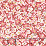 Marlowe - Packed Flower Red Yardage