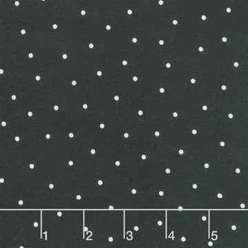 Kimberbell Basics Flannel - Small Dot Black/White Yardage
