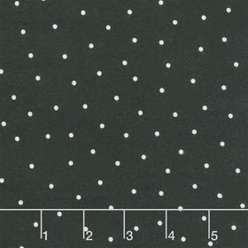 Kimberbell Basics Flannel - Small Dot Black/White Yardage