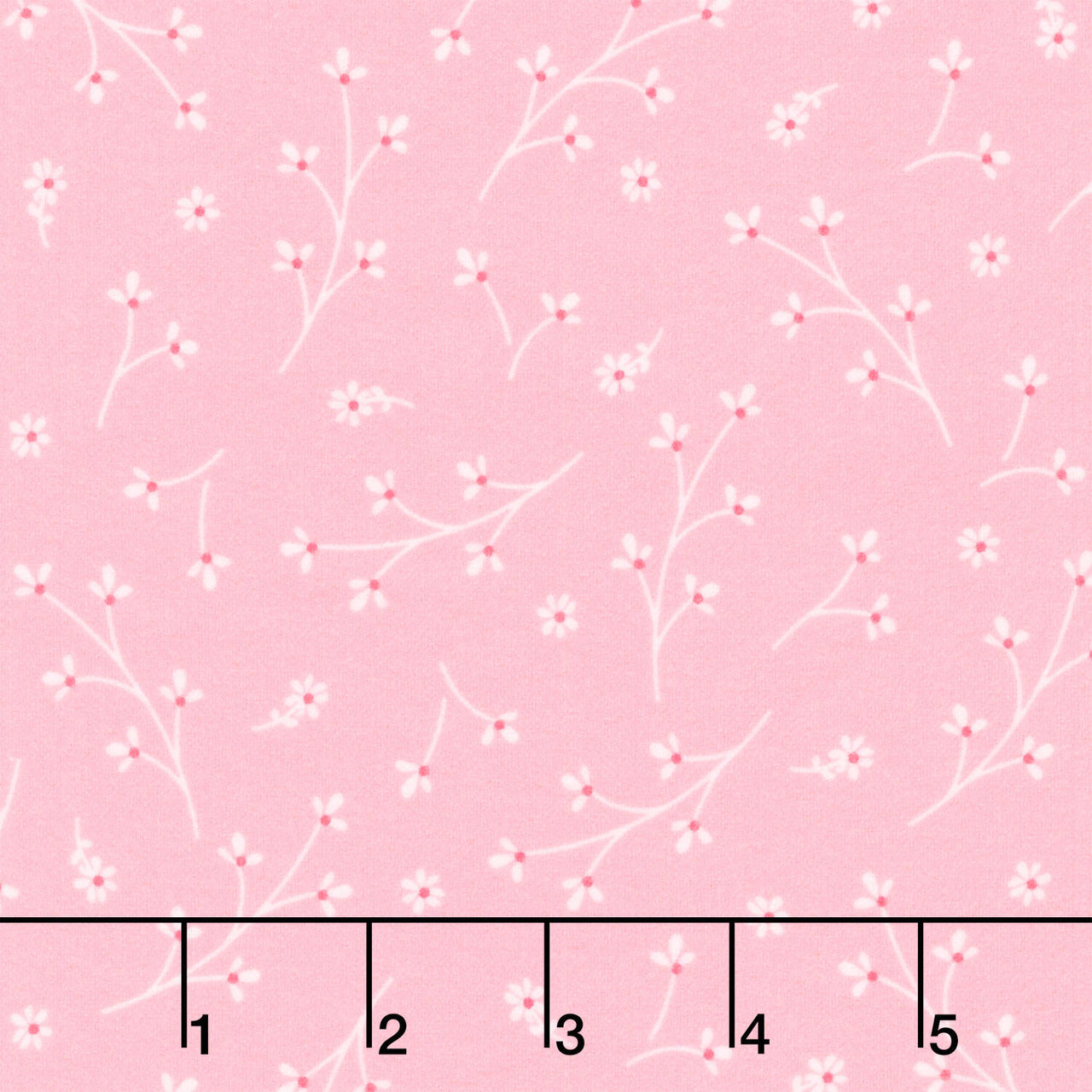 Kimberbell Basics Flannel - Pretty Petals Pink Yardage