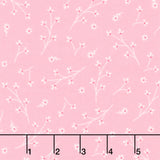 Kimberbell Basics Flannel - Pretty Petals Pink Yardage