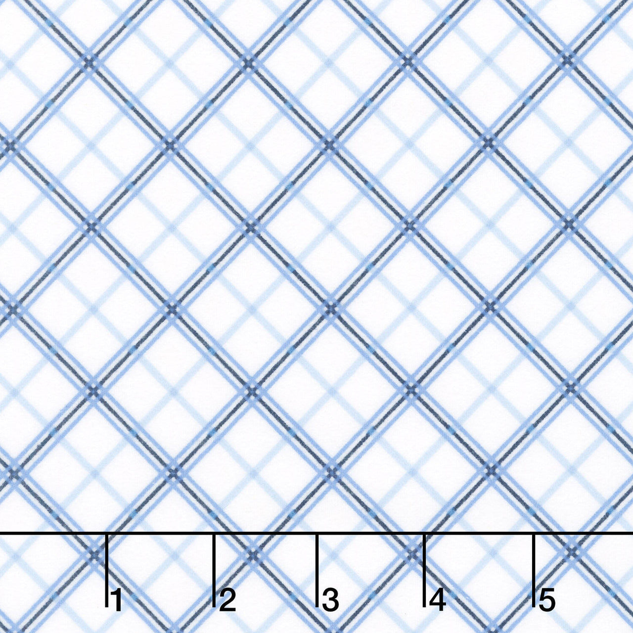 Kimberbell Basics Flannel - Plaid Blue Yardage