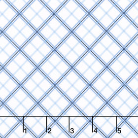 Kimberbell Basics Flannel - Plaid Blue Yardage