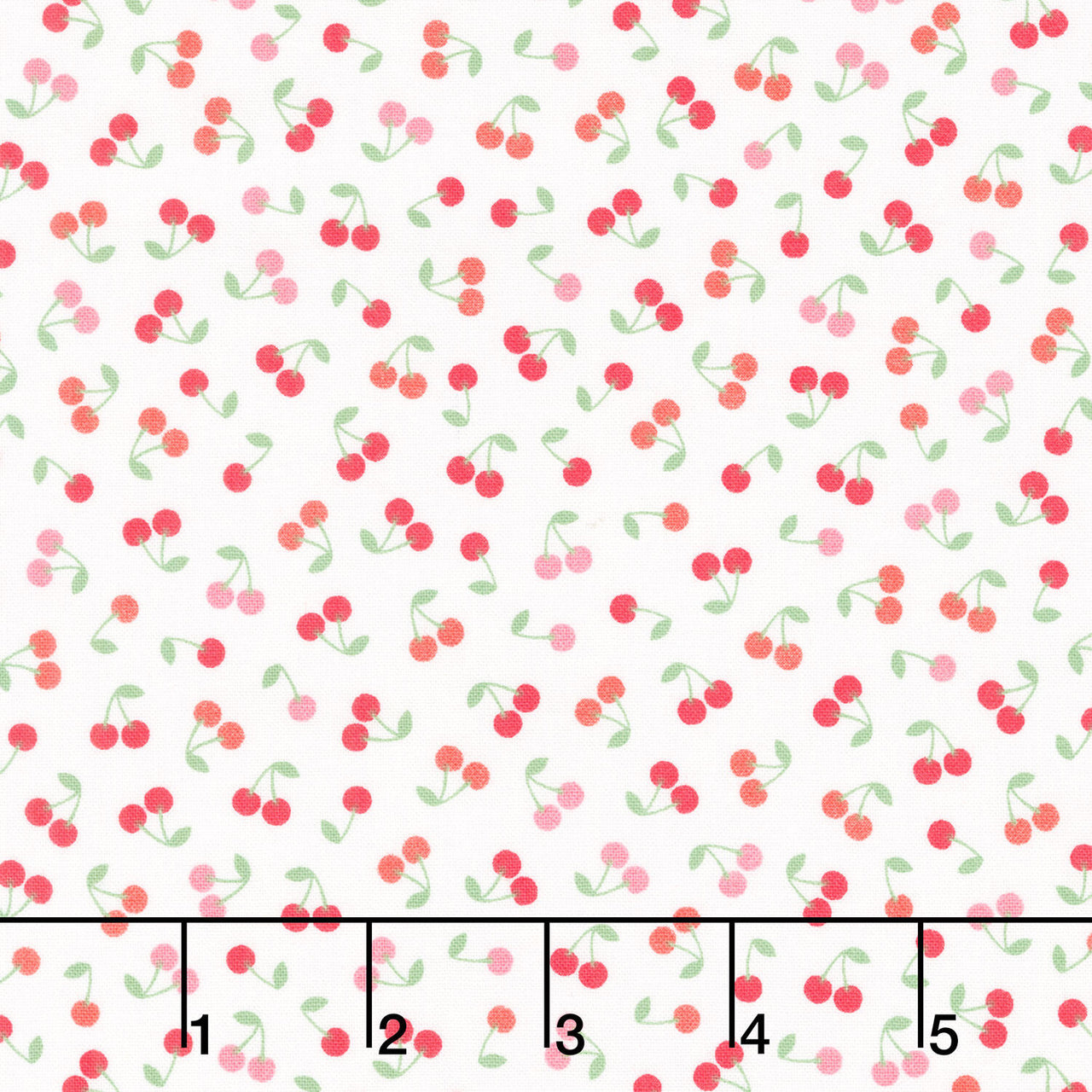 Sweet Shoppe - Cherries White Yardage