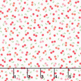 Sweet Shoppe - Cherries White Yardage