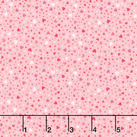 Sweet Shoppe - Hearts Pink Yardage