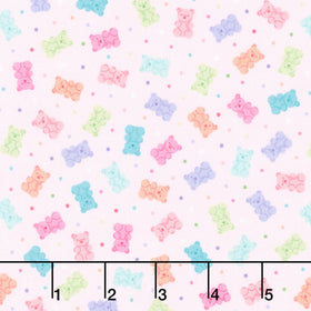 Sweet Shoppe - Gummy Bears Pink Yardage