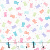Sweet Shoppe - Gummy Bears White Yardage