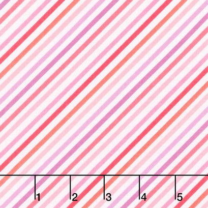 Sweet Shoppe - Bias Stripe Pink Yardage