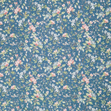Terrace Blooms - Floral Branches Blue Yardage