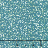Terrace Blooms - Vines Blue Yardage