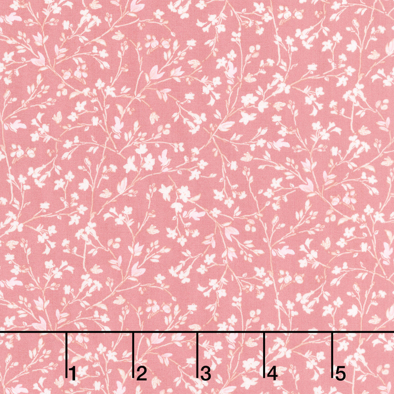 Terrace Blooms - Vines Pink Yardage